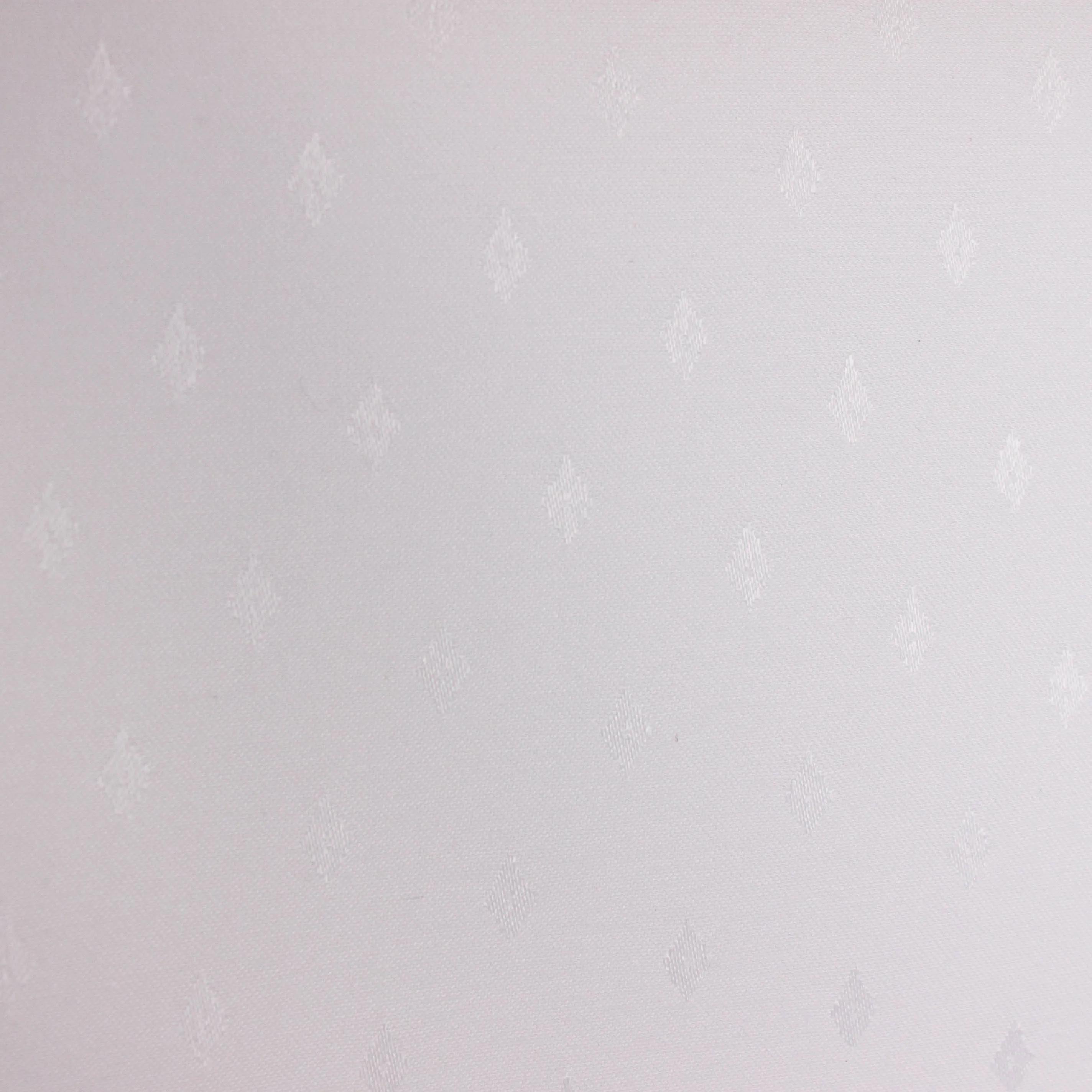 Jacquard Polyester wit met ruiten